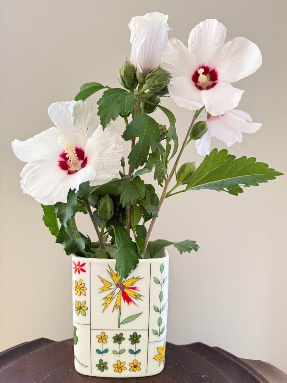 Mid Century Rosenthal Porcelain Vase by Emilio Pucci and Hans Theo Baumann